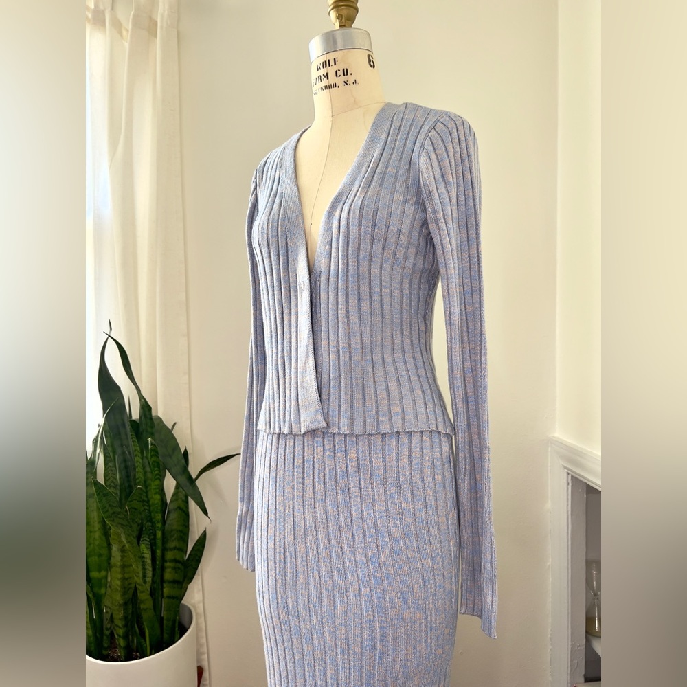 AFRM - Minton Cardigan Wide Rib Sweater - Picture 4 of 6